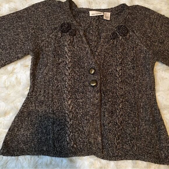 Authentic DKNY COPPER GLITTER BABY DOLL SWEATER! So cute - Picture 3 of 9